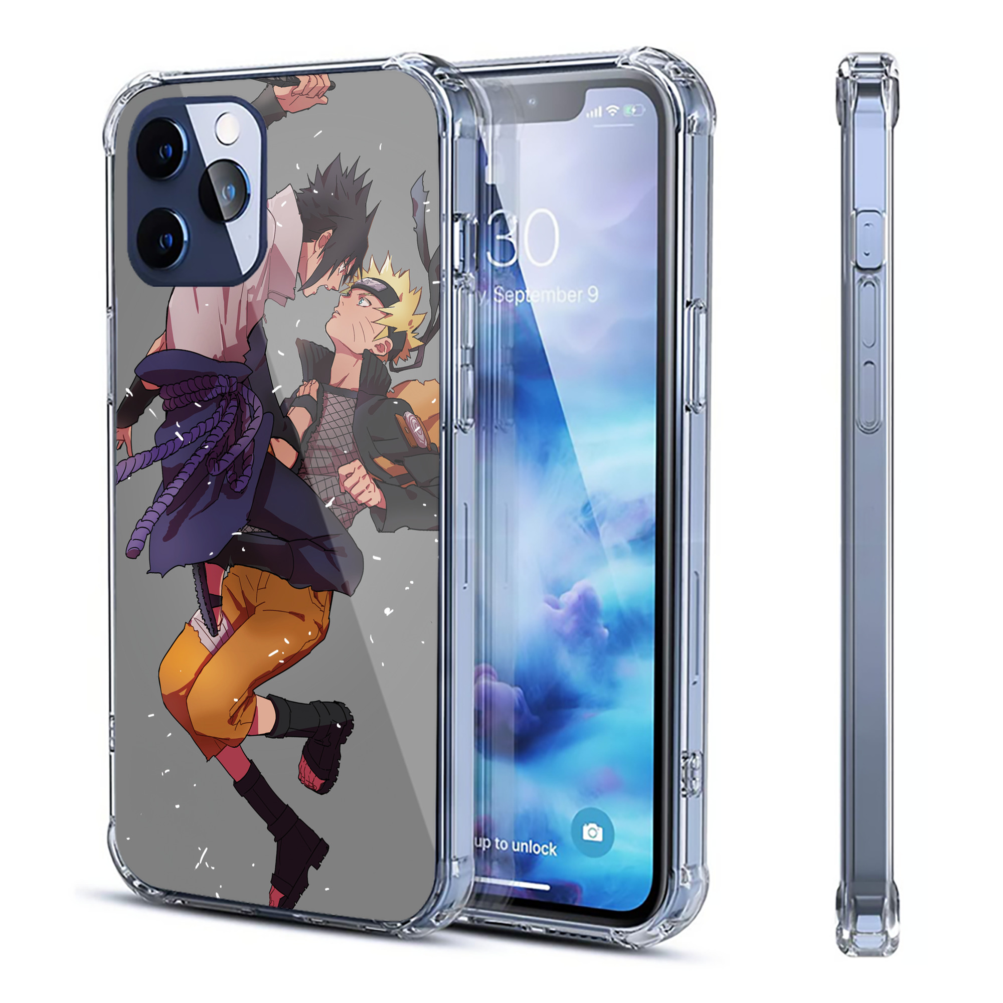 （画像用） NARUTO -ナルト- NARUTO -ナルト- 疾風伝 【iPhone 12シリーズ対応】透明スマホケース（クリアソフトケース）